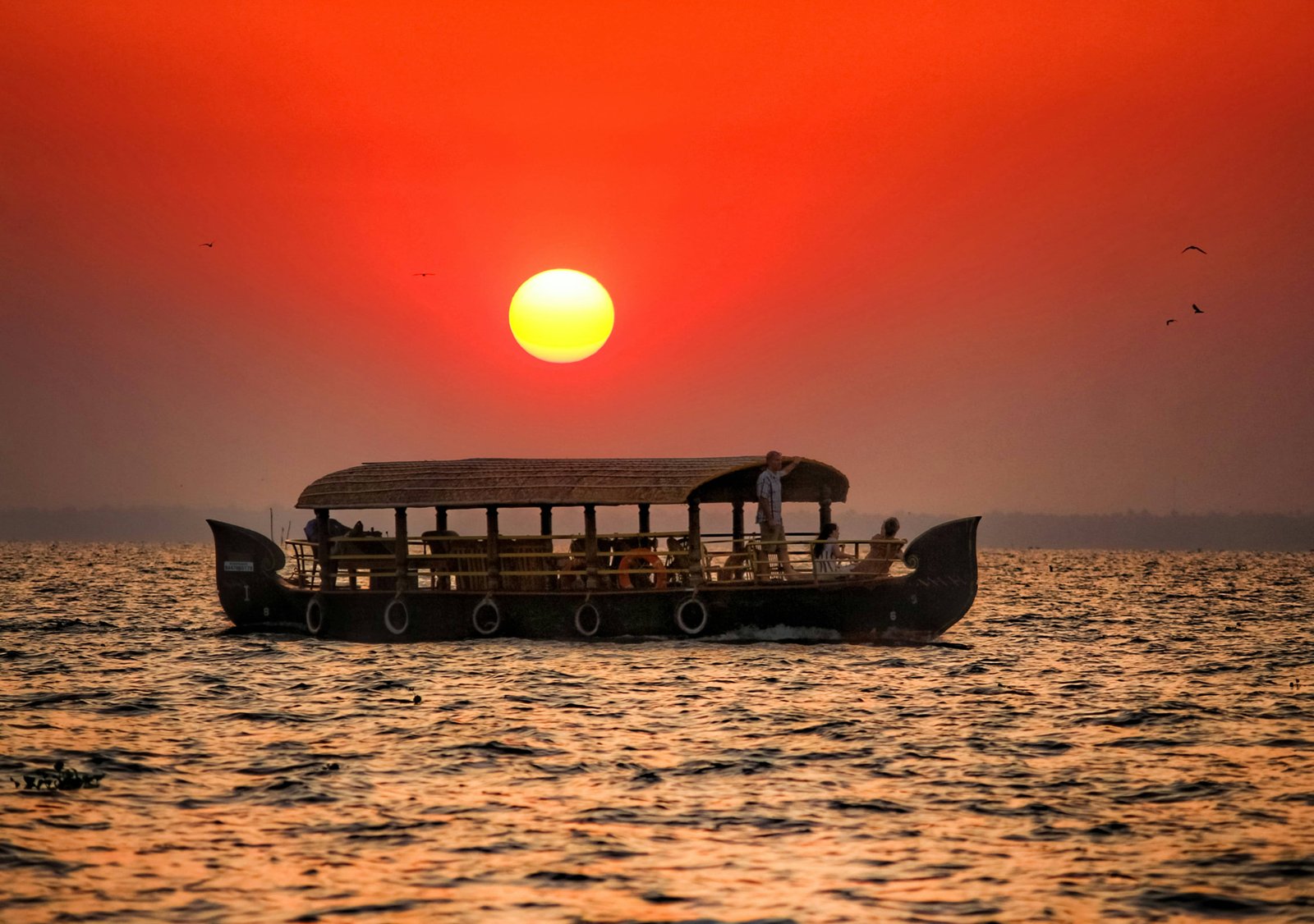 Kumarakom Traditional Houseboat Backwater Tourism Kerala India