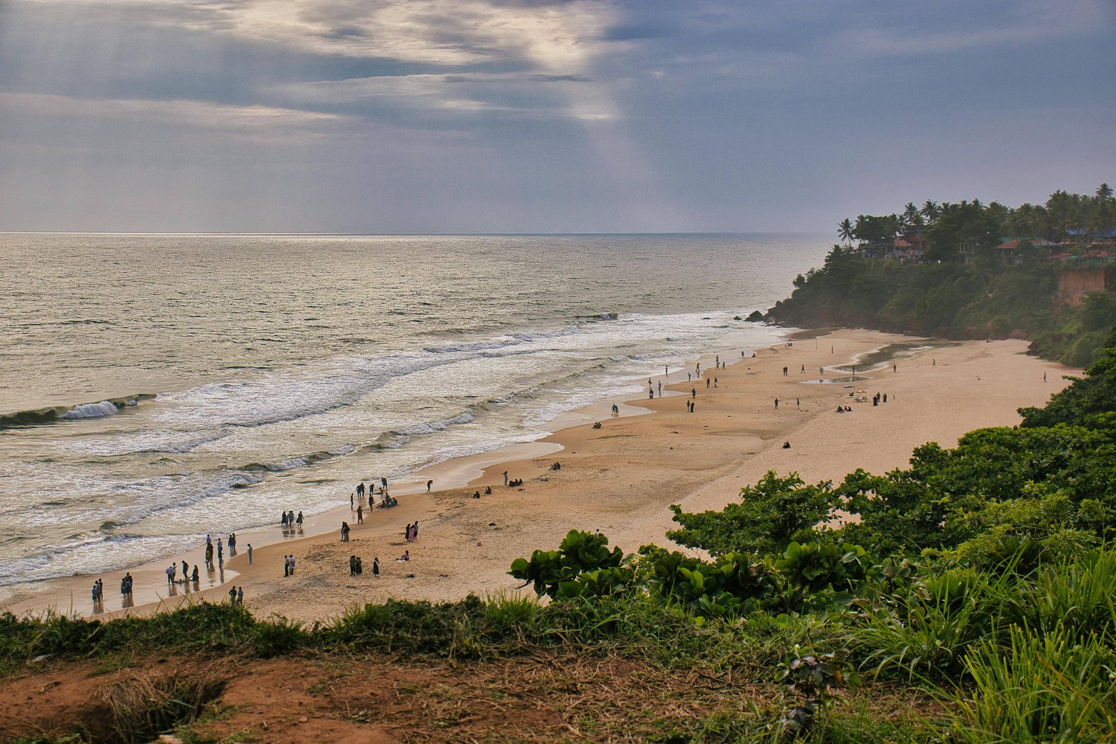 Varkala Papanasam Beach Tourism Kerala India